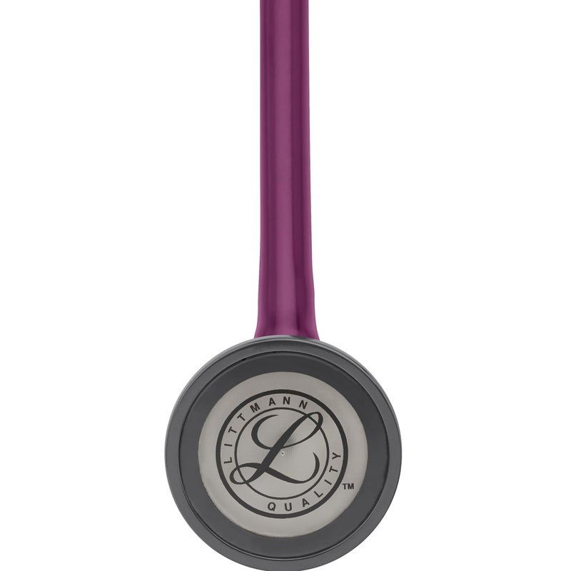 3M Littmann Master Cardiology Stethoscope, 2167, Stainless Steel Chestpiece, 27" Plum Tube - Image 4