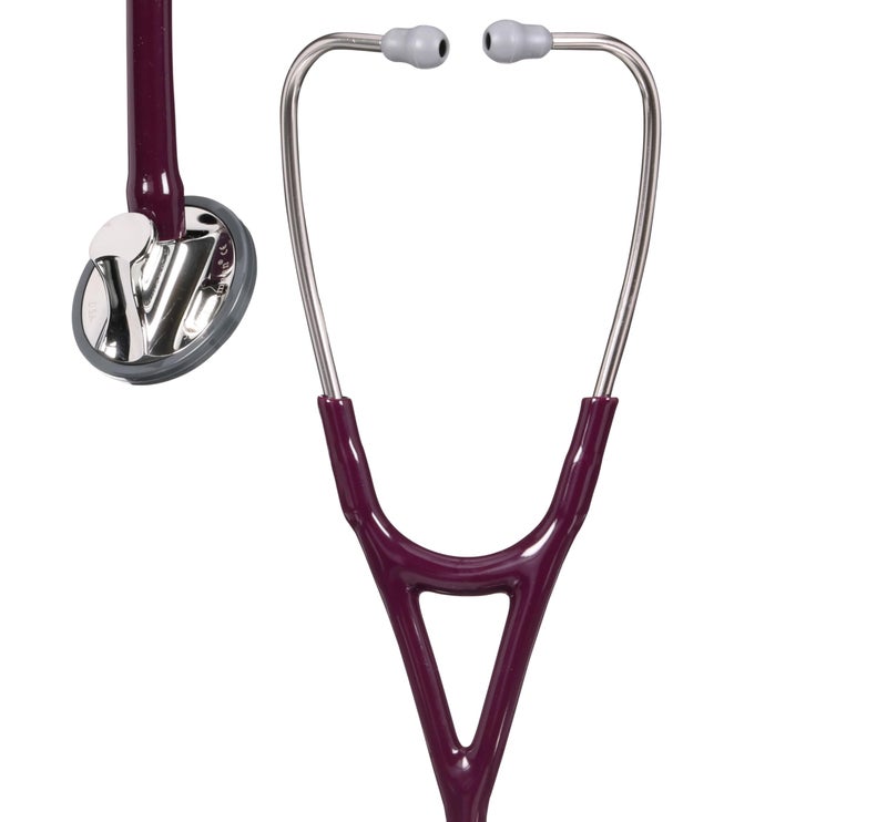 3M Littmann Master Cardiology Stethoscope, 2167, Stainless Steel Chestpiece, 27" Plum Tube - Image 5
