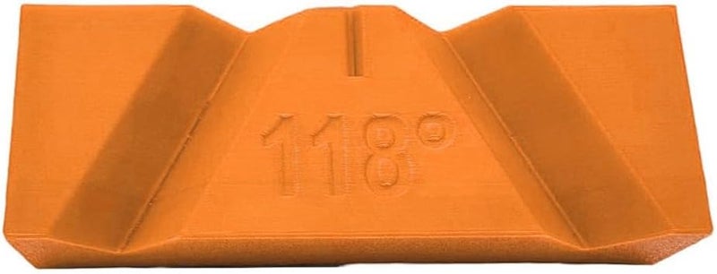 Drill Bit Sharpening Guide Jig Bench Grinder, Manual Drill Bit Grinder Restores 118° & 135° Angles, Wear-Resistant Fixture Grinders, Green(6PCS Orange 135°) - Image 2
