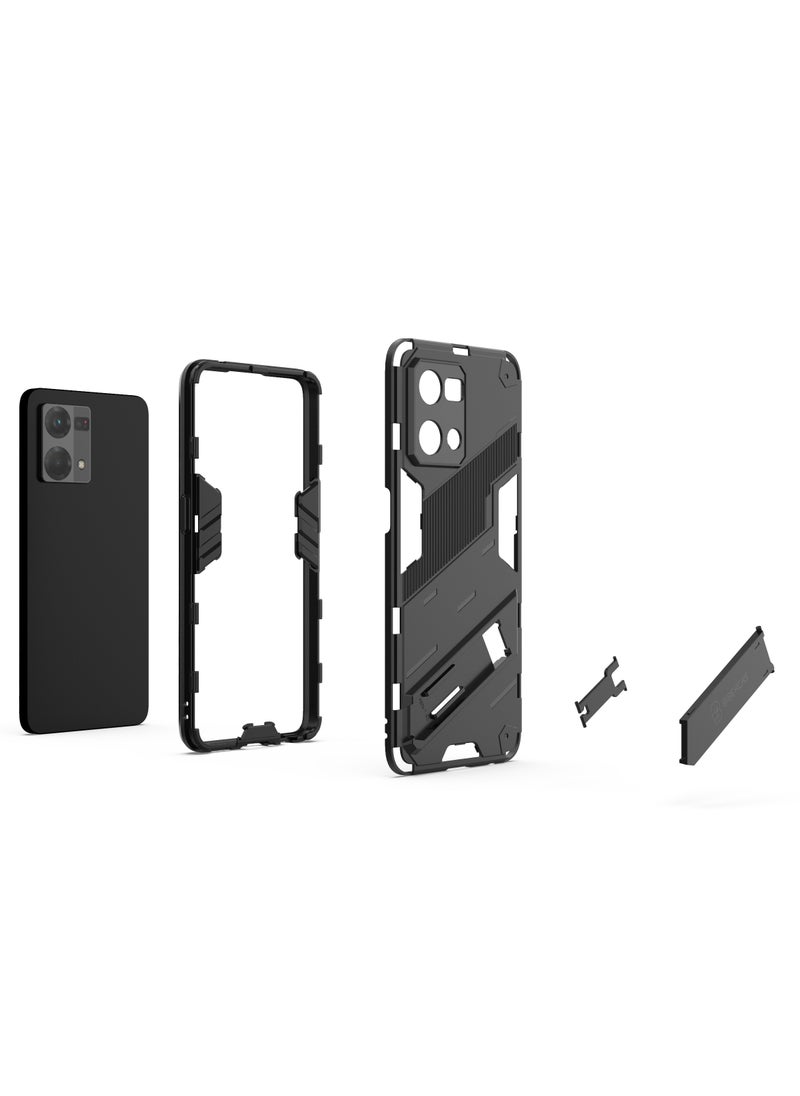 جولدن ماسك - اوبو رينو 7 4جى/اف 21 برو (Oppo Reno7 4G/F21 Pro) جراب بانك كفر حماية للهاتف - (ابيض) - Image 1
