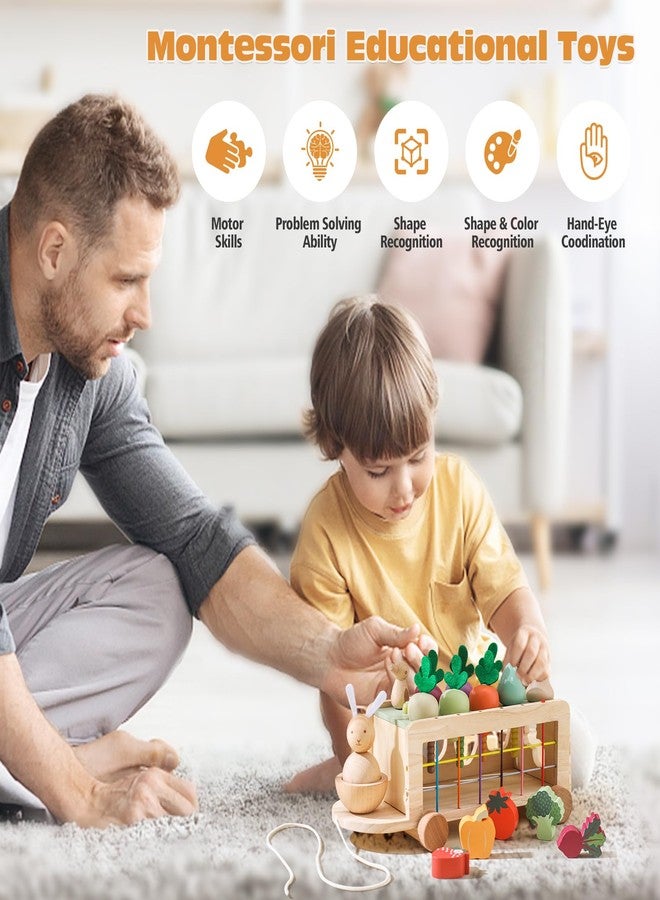 OESSUF Montessori Toys Toddlers Wooden Educational Toys for Baby Boys Girls, Shape Sorting & Matching Fine Motor Skills Toys, Birthday Gifts for Kids - Image 5
