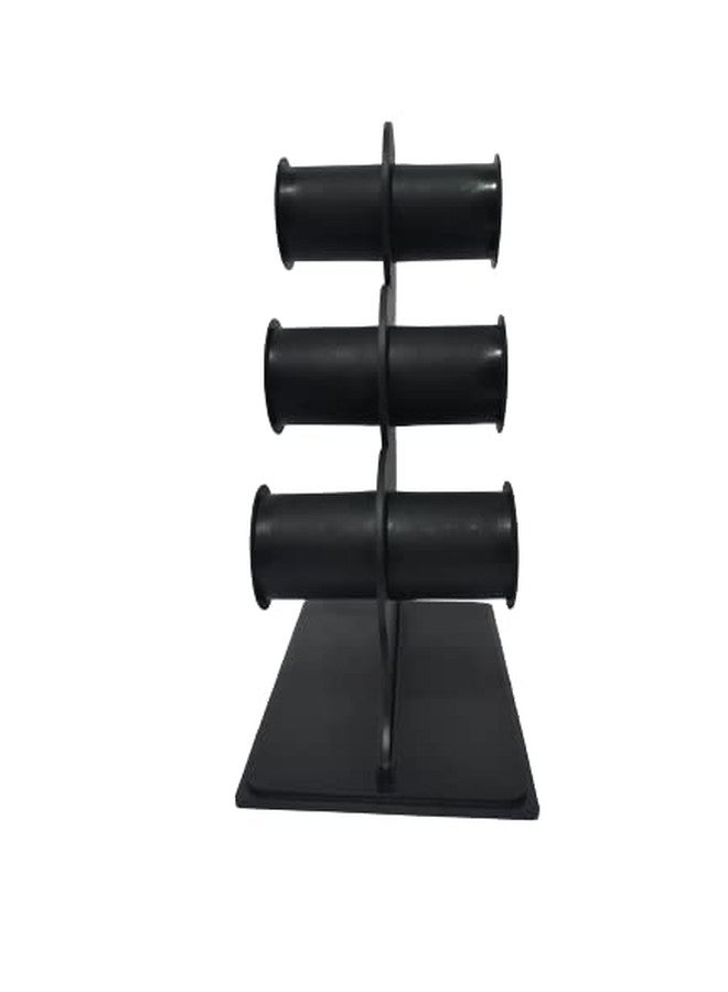 DSS 3 Roll Black Plastic Bangle Display Stand - Image 3