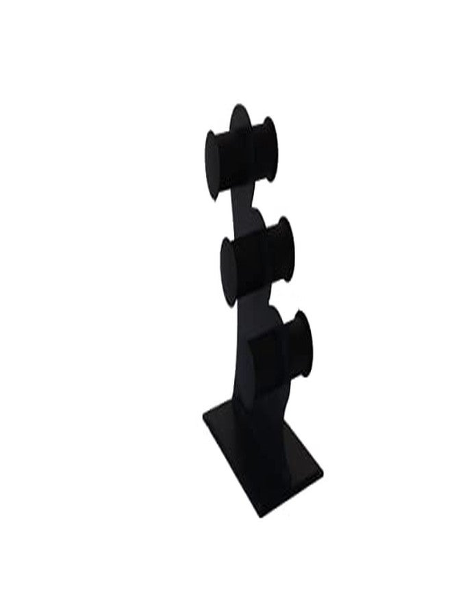 DSS 3 Roll Black Plastic Bangle Display Stand - Image 1