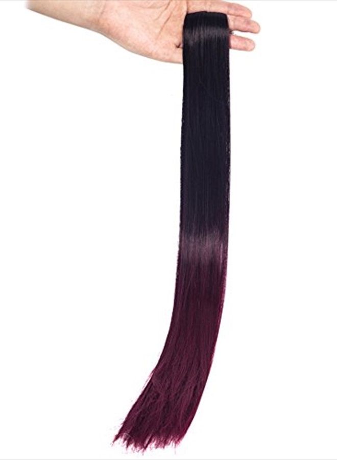 Lelinta 7Pcs 16 Clips 23"-24" Thick Curly Straight Full Head Clip in on Double Weft Hair Extensions - Image 5