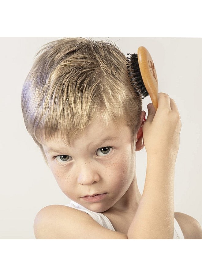 Sosoon Hair Brush, Pocket Mini Travel Boar Bristle Hairbrush for Thick Thin Curly Straight Long Short Wet Dry Hair for Men Women Kids for Smoothing Detangling Massaging Adding Shine - Image 2