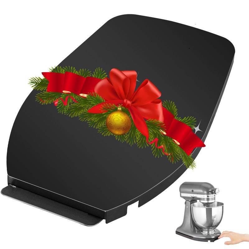Upgrade Mixer Slider for Kitchenaid MixerSliding Tray Kitchen Appliance Slide Tray Mixer Mover Mixer Mat with Smooth Rolling Wheels for Kitchenaid Series Black 455 Qt