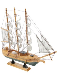 silvercnc Nautical Wood Sailboat Boat Bookshelf Home Party  - Image 2