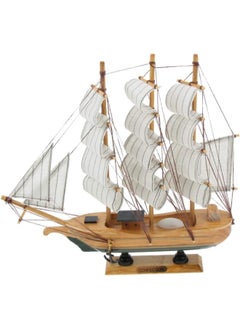 silvercnc Nautical Wood Sailboat Boat Bookshelf Home Party  - Image 1
