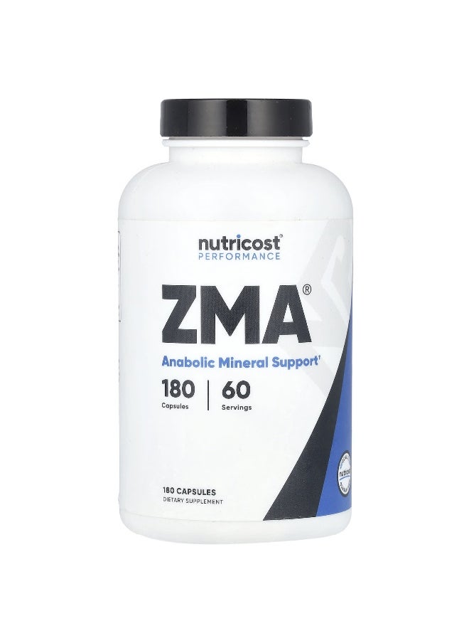 Nutricost Nutricost, Performance, ZMA®, 180 Capsules  - Image 1