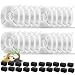 Porens 40 Pcs Cat Fountain Replacement Filters 20 Pack Cat Water Fountain Replacement Filters with 20 Pack PreFilter Sponges Pet Fountain Filter Fit for 95oz28L Automatic Pet Fountain Cat Water Fountain - Image 1