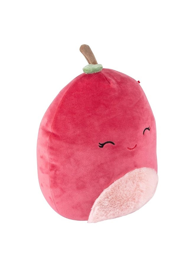 Squishmallows - Squishmallows Original 10Inch Cherry The Purple Cherry  Food Squad  Official Jazwares Plush  Collectible Soft  Squishy Fruit Stuffed Animal Toy  Add to Your Squad  Gift for Kids Girls  Boys - Image 1
