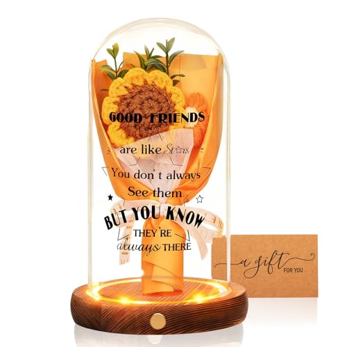 Qunrwe Friendship Gifts for Women-"Good Friends are Like Stars" Personalized BFF Bestie Best Friends Birthday Gifts for Women Friend,Long Distance Friendship Gift,Friend Lamp Jar Light Night Home Decor - Image 1