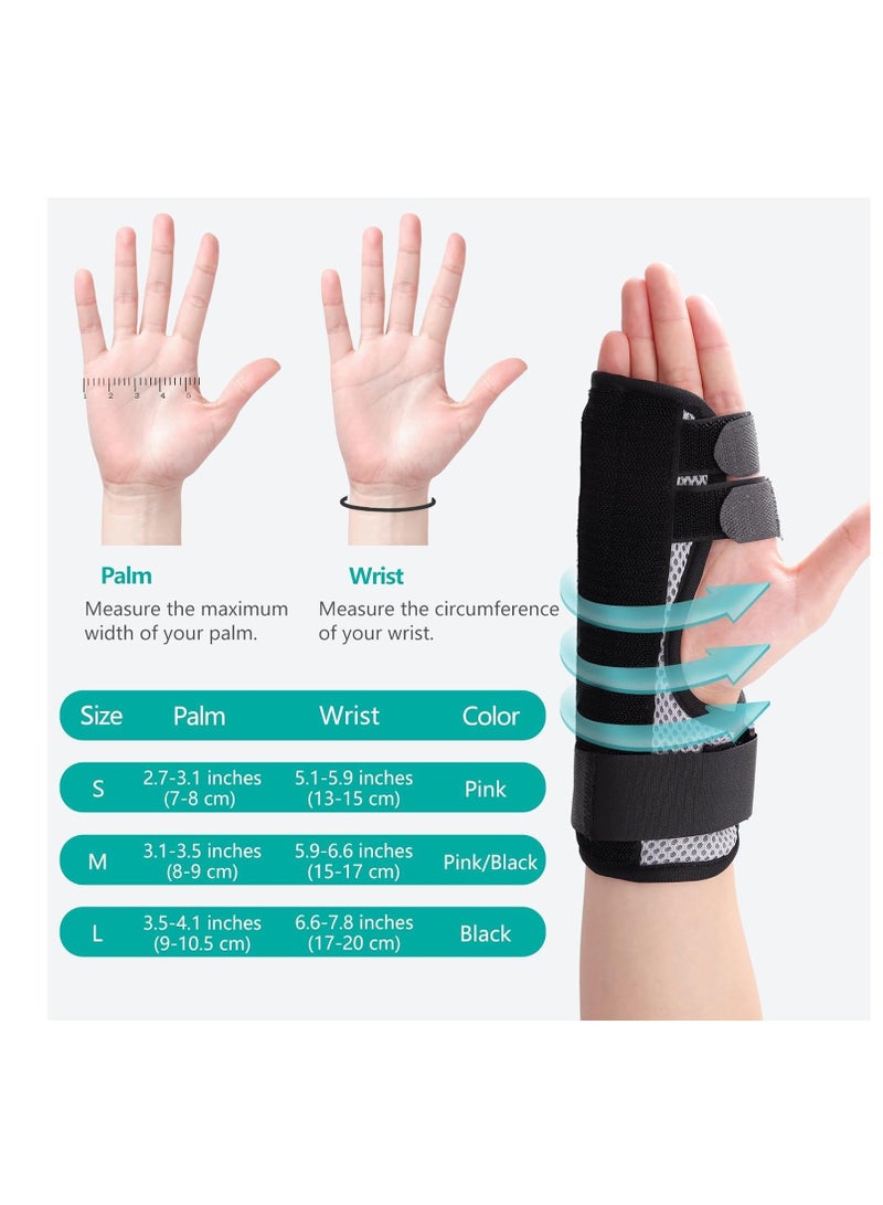 Captaintech Trigger Finger Splint, Multi Finger Brace for Middle, Index, Pinky or Ring Fingers, Adjustable Finger Straightening Immobilizer with 4 Metal Bars for Broken Fingers, Arthritis, Contractures - Image 5