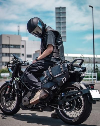 RIDEIRON Motorcycle Saddlebags Waterproof Double Side Saddle bags 28L(14L*2) for most Adventure Sport Motorcycle Racks with Modular Luggage System - Image 3