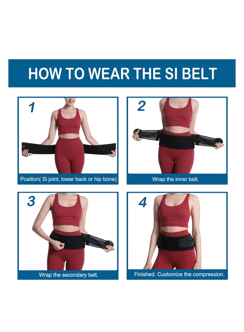 SOLARAE Sacroiliac Joint Support Belt for Men and Women - Lower Back Brace for Hip Pain Relief, Sciatica Alleviation, Anti-Slip Design, Pilling-Resistant Pelvic Support Belt. - Image 4