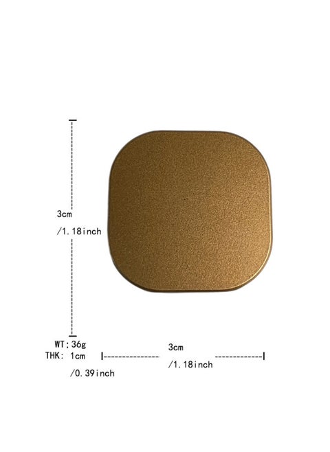 Regular Square Seesaw Edc Push Card Metal Pop Coin Decompression Artifact Toy-Color:Gold-Specifications:Seesaw