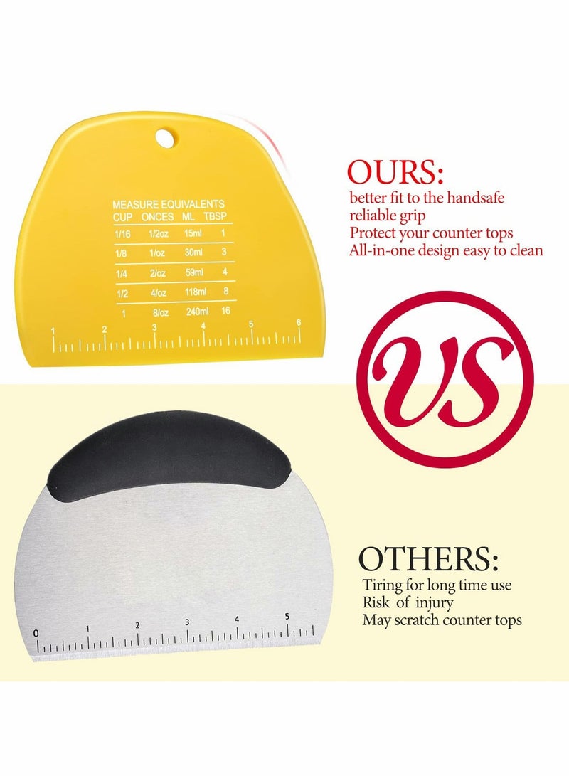 SYOSI Dough Scraper Food safe Plastic 2 Pcs - Image 5