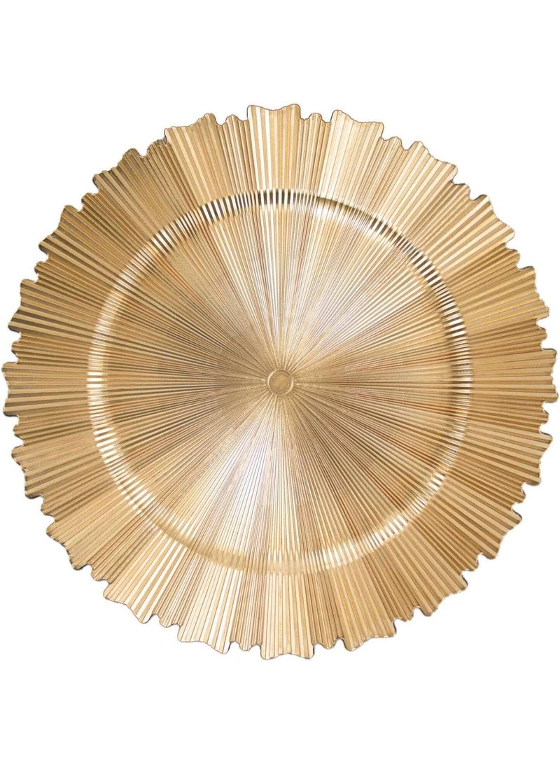 Reinforced Plastic Dessert Tray Gold Color – Elegant Serving Tray for Sweets, Parties & Occasions - Image 4