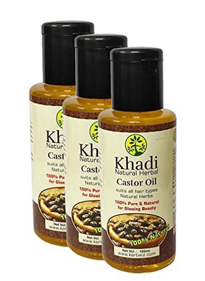 Khadi Natural Herbal Castor Oil 100Ml (Pack Of 3)  - Image 2