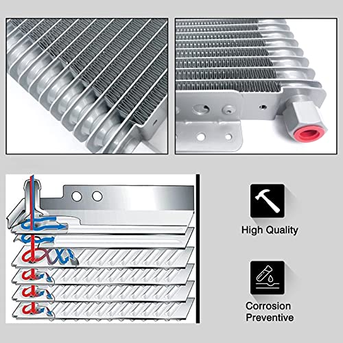 PANDOUTO 40k Transmission Cooler LPD47391 Low Pressure Drop Trans Oil Cooler Compatible with Heavy Duty 40,000 GVW Max including Mounting Hardware, Towing Applications and Advanced Cooling Protection 47391 - Image 2