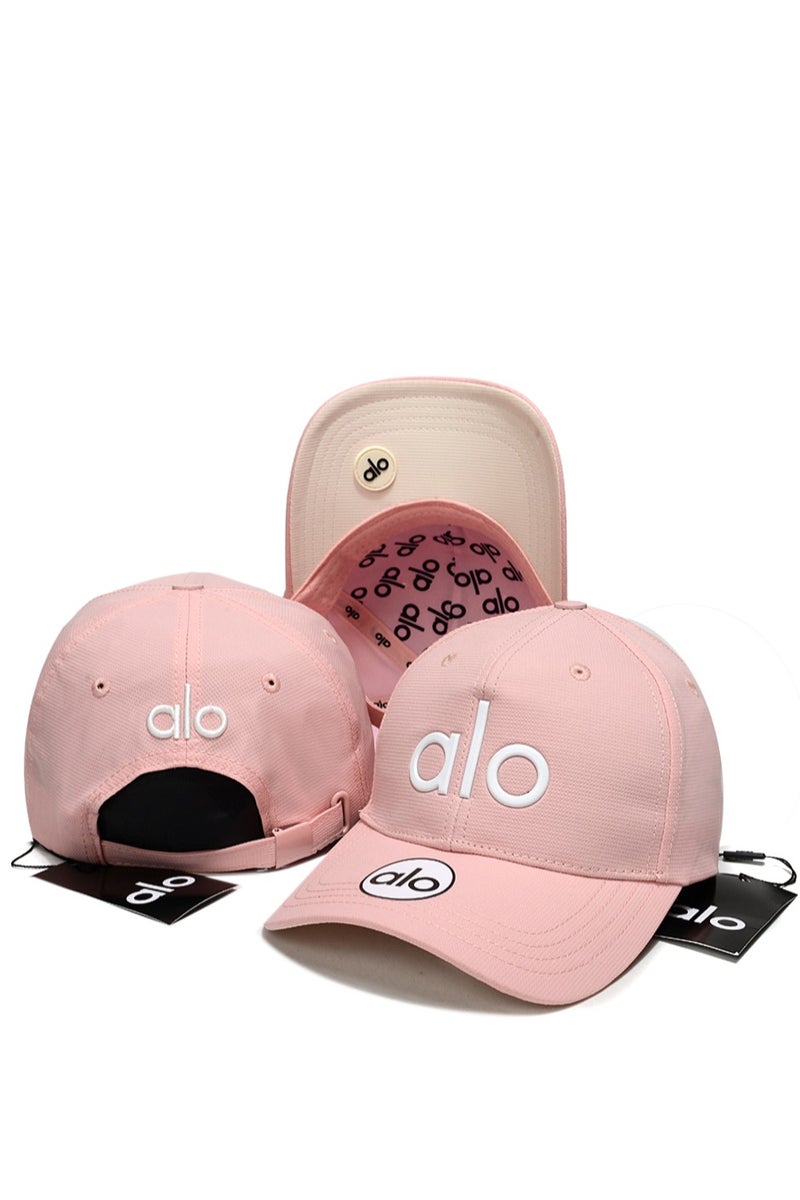 alo Alo Cap: Pink, 3D Logo & Brand Detailing