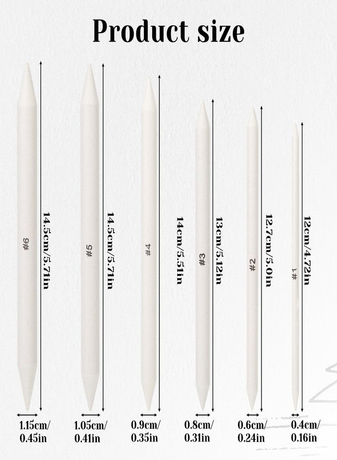 Sliverdew Blending Stumps for Drawing, 9PCS Tortillions Blending Pencil Oil Pastel Blending Tools Soft Paper Felts Sketch Blending Sticks Blending Sponge Pens and Sandpaper Pencil Sharpener Drawing Supplies - Image 2