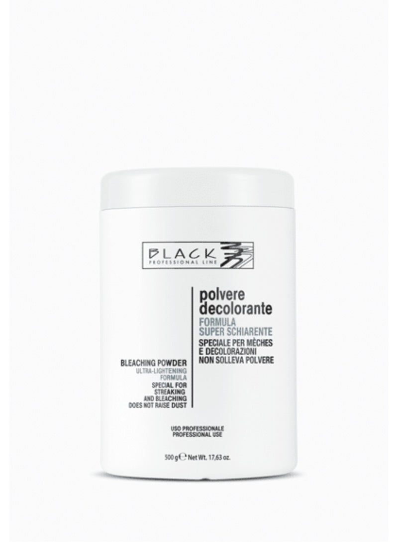 Black Professional Line Bleaching Powder Blue 500g – Professional Lightening Formula - Image 1