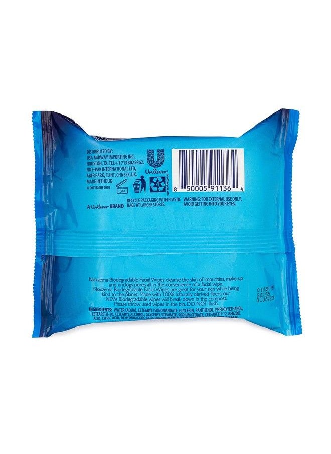 Noxzema - Biodegradable Face Cleansing Wipes (25 Ct) - Image 1