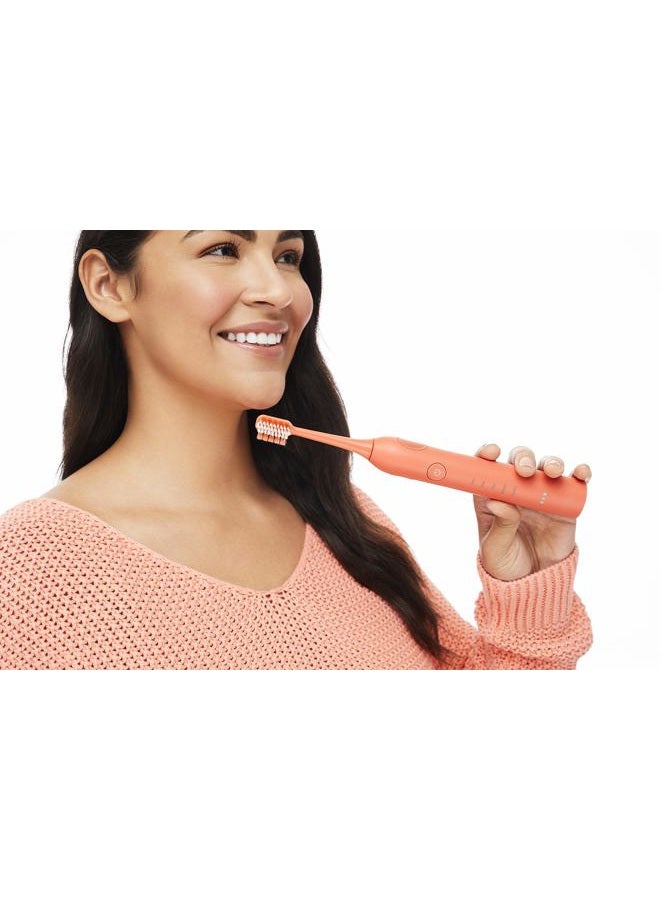 OOAK Electric Toothbrush with 5 Brushing Modes with 2 Advanced Heads - Coral  - Image 5