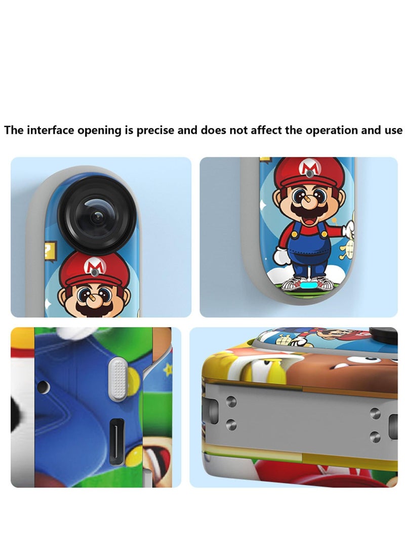 Sticker for Insta360 GO3 GO3 Action Camera Front Body Waterproof Stickers Skin Protective Stickers Cover Accessories (Doraemon)  - Image 3