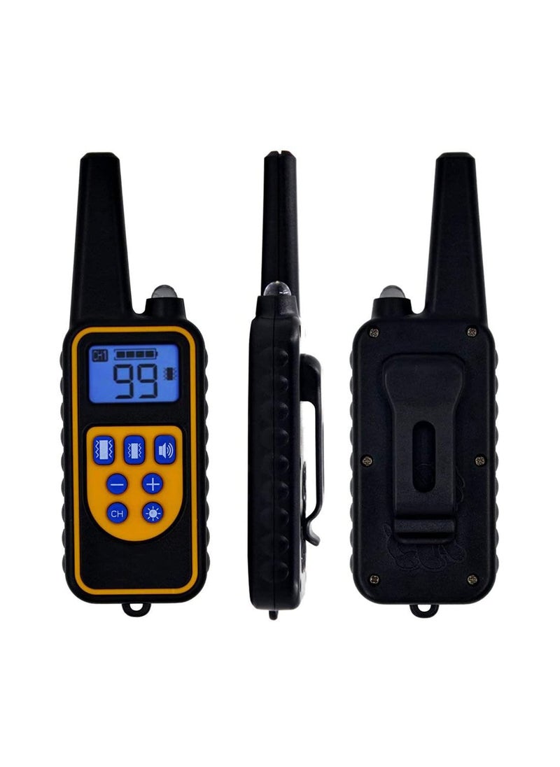 Dog Training Collar with Wireless Remote USB Rechargeable Collar Waterproof Home Dog Training Device Vibrating Dog Collar with Remote Control Vibration/Beep Mode Dog Barking Collar 500 Yards Range
