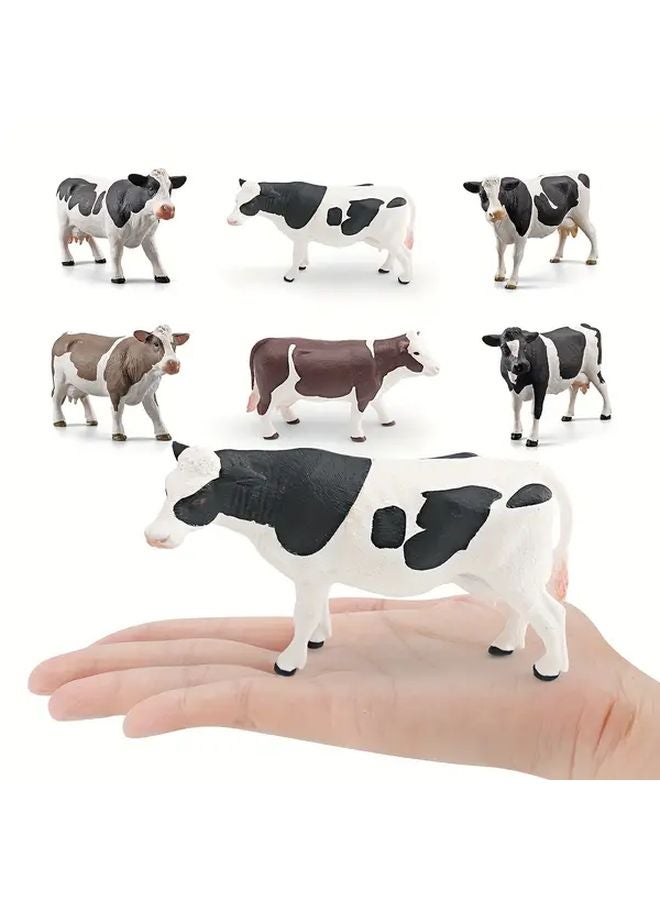 Simmental Black White Cattle Model 1108cow Farm Animal Ranch Ornament - Image 4