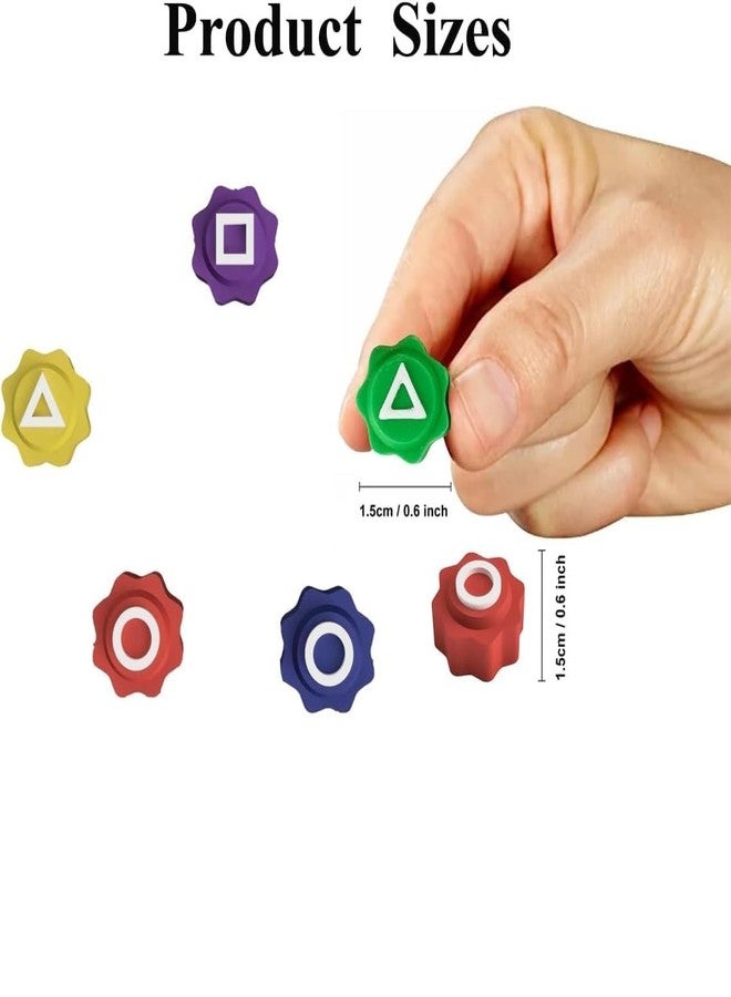 Belula Gonggi Game Set, Stones Rubber Dices Playing Pieces with Storage Case, Squad Traditional Korean Game, Travel Friendly Helpful to Enhance Motorskills (Multicolor, 5 Pices Set of 1) - Image 2