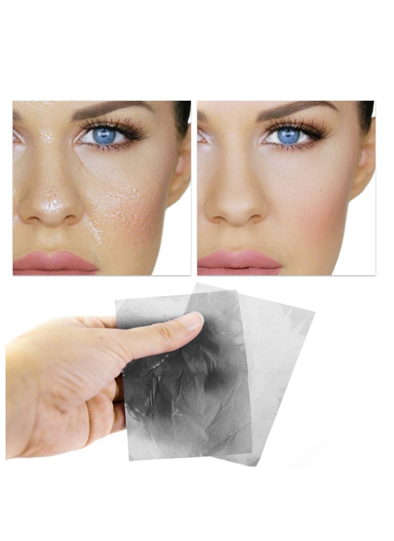 alayna tm Oil Blotting Sheets for Face Natural Bamboo Charcoal Blotting Paper for Oily Skin Oil Absorbing Tissues Beauty Blotters Remove Excess Shine Organic Blot Papers For Make UpFacial & Skin Care 3 Pack  - Image 4