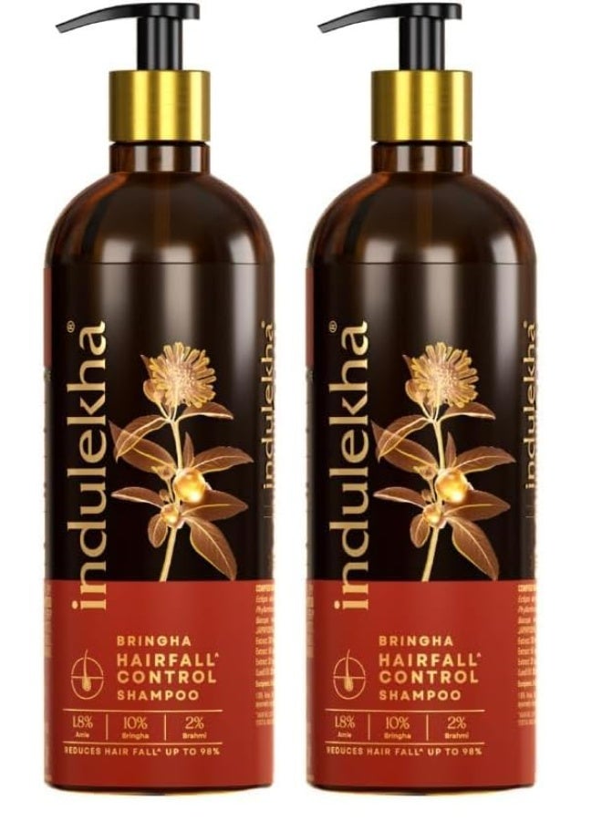 Indulekha Bringha Shampoo, Proprietary Ayurvedic Medicine for Hair Fall, 340ml (Pack of 2) - Image 1