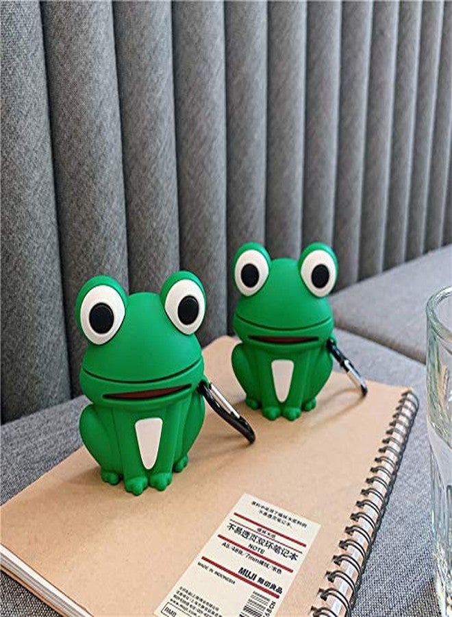 JCSMARTEC Cute Case Compatible for Airpods Pro 2nd Generation, Funny Frog Kawaii Cats Paw Animal Silicone Cover with Keychain (Frog) - Image 4