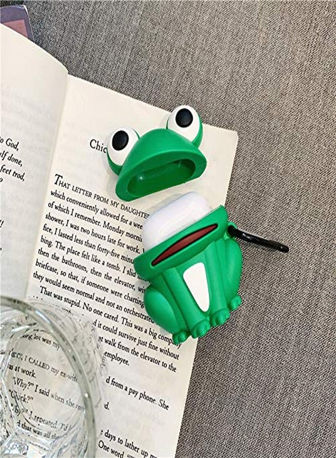 JCSMARTEC Cute Case Compatible for Airpods Pro 2nd Generation, Funny Frog Kawaii Cats Paw Animal Silicone Cover with Keychain (Frog) - Image 3