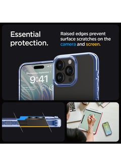 Spigen غطاء حماية Ultra Hybrid لهاتف iPhone 15 Pro MAX - كريستال سماوي  - Image 5