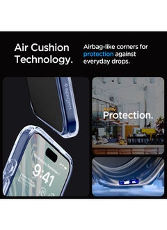 Spigen غطاء حماية Ultra Hybrid لهاتف iPhone 15 Pro MAX - كريستال سماوي  - Image 4