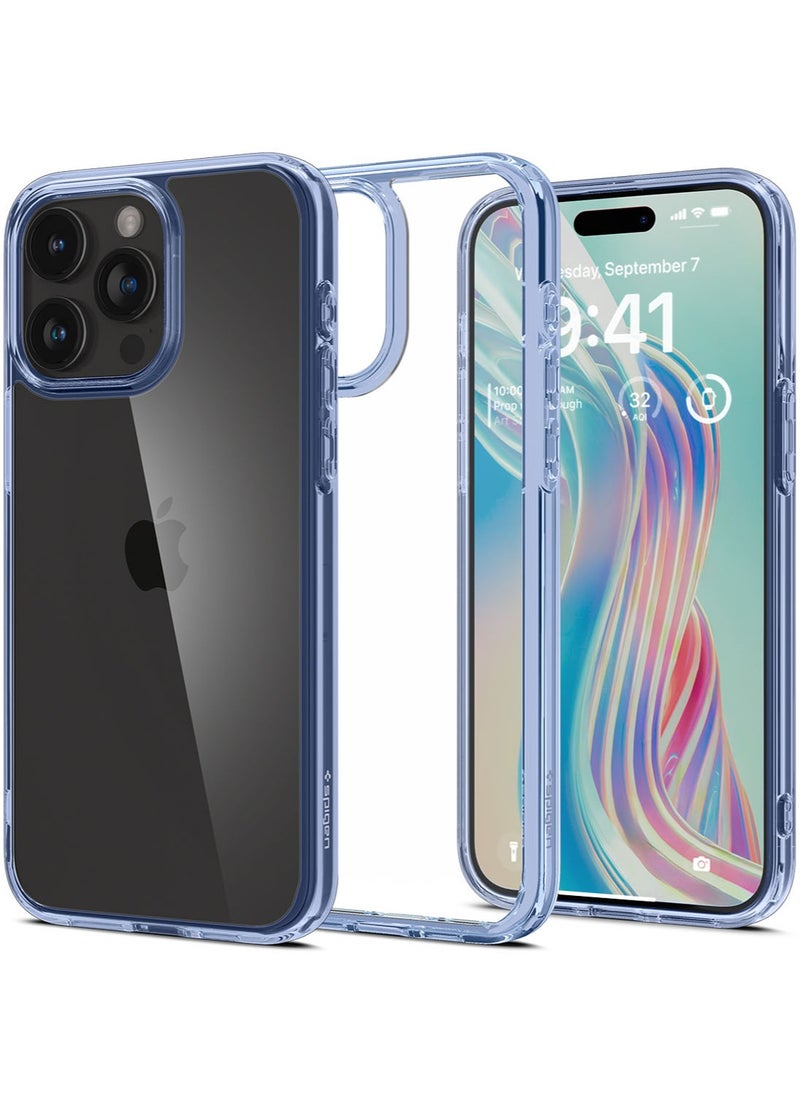 Spigen - غطاء حماية Ultra Hybrid لهاتف iPhone 15 Pro MAX - كريستال سماوي - Image 1