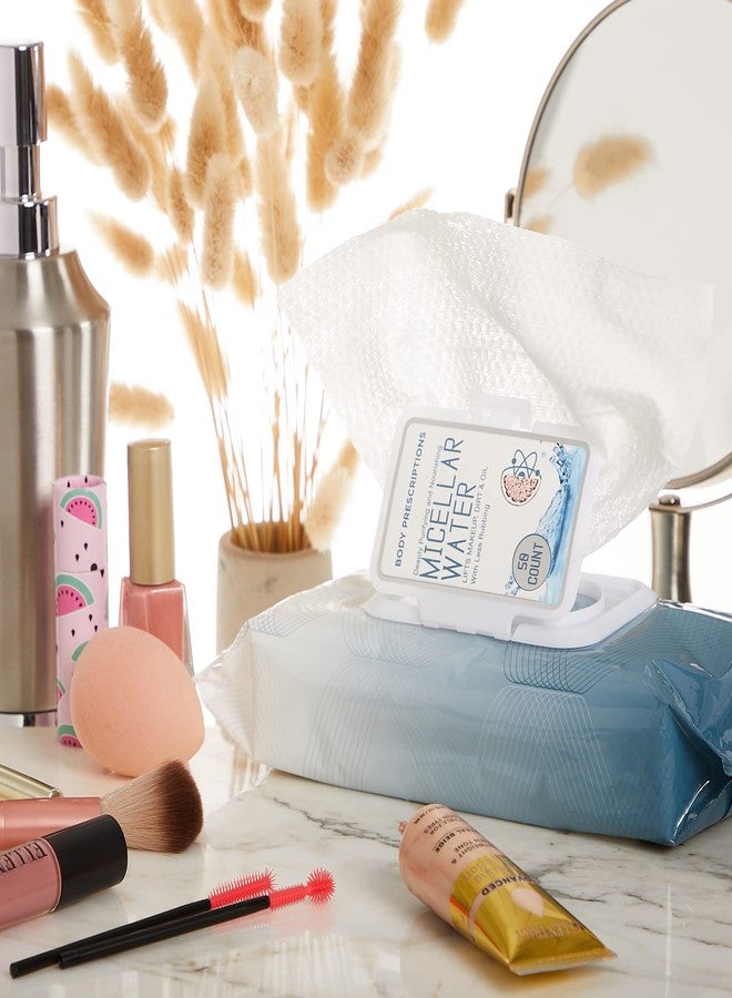 Body Prescriptions Body Prescription Makeup Cleansing Wipes - Gentle and Effective Face Wipes, 50 Count (Pack of 4), Tea Tree, Retinol, Micellar Water, and Vitamin C - Image 5