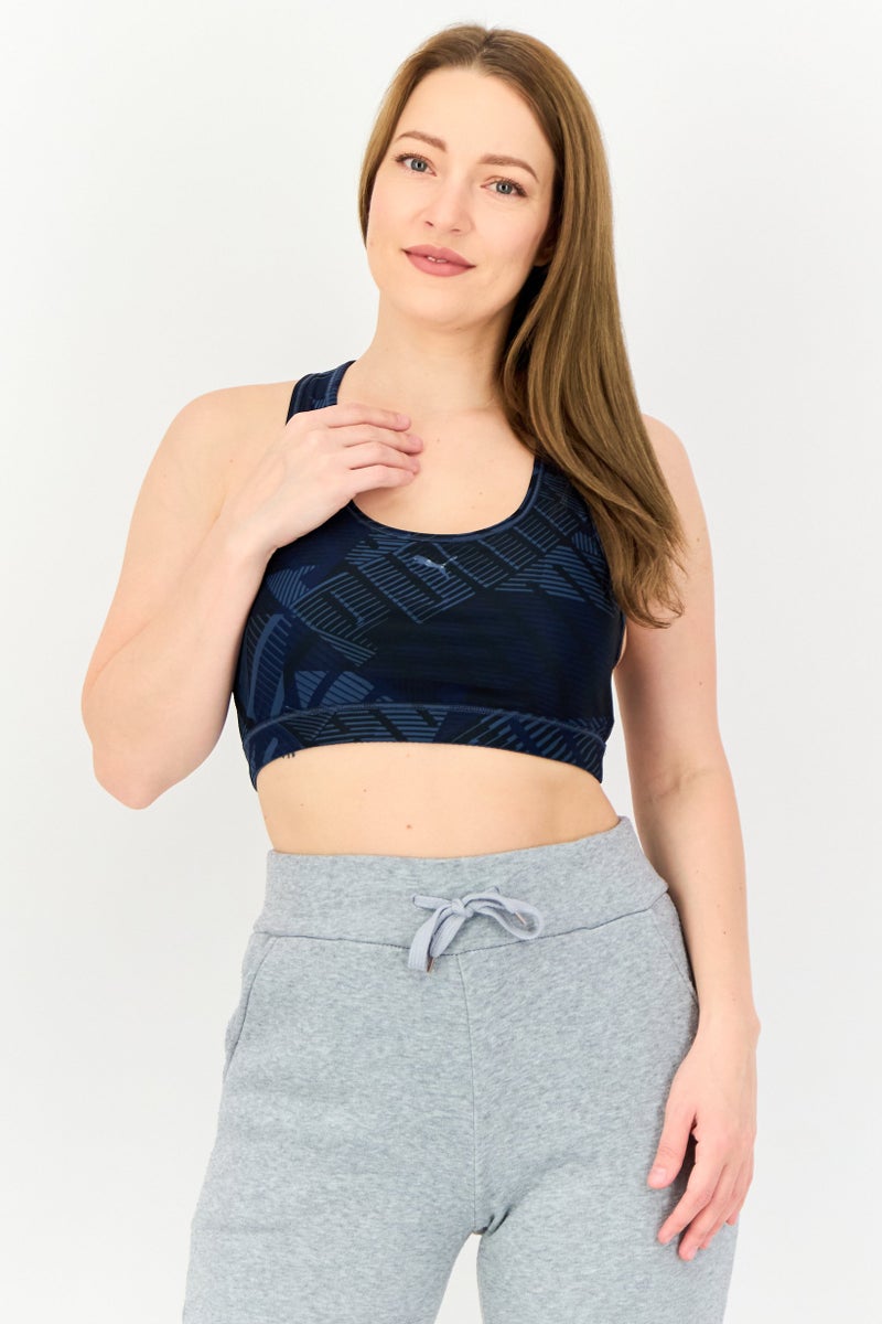 PUMA حمالة صدر رياضية نسائية بدون أكمام مبطنة للجري، متعددة الألوان - Image 1