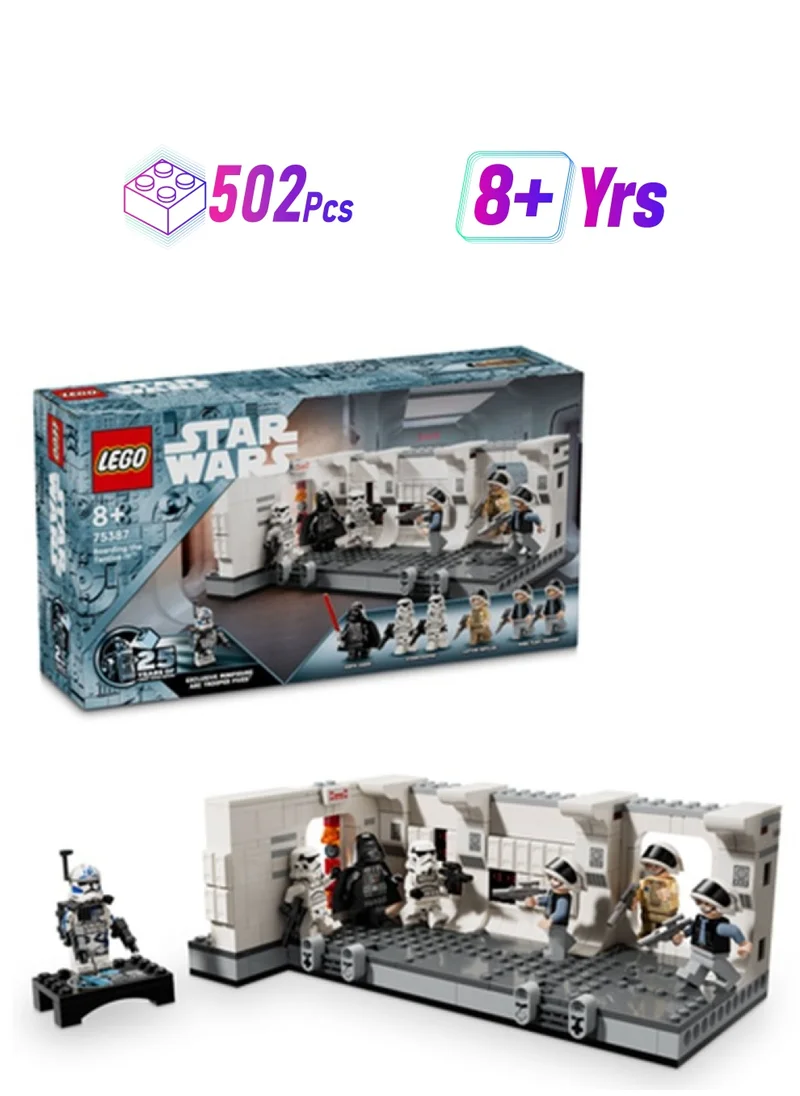 LEGO 75387 Star Wars: A New Hope Boarding The Tantive Iv Buildable Fantasy Toy Playset For Kids, Collectible Building Set, Gift Idea For Boys And Girls Aged 8 Plus And Memorabilia Collectors (502 Pieces)