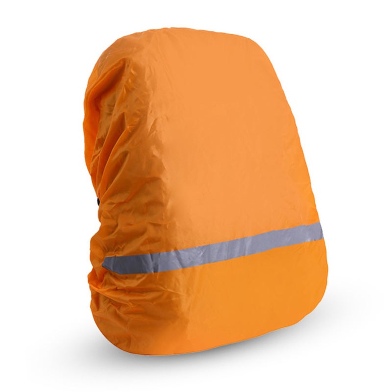 Aotu Water-proof Backpack Cover Rainproof Backpack Rain Cover with Reflective Strip for Hiking Camping Orange XL - Image 3