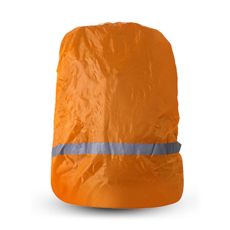 Aotu Water-proof Backpack Cover Rainproof Backpack Rain Cover with Reflective Strip for Hiking Camping Orange XL - Image 5