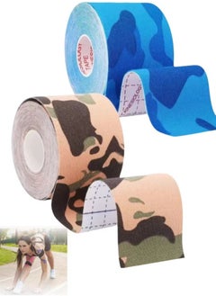 2 Pack Kinesiology Tape, Camouflage Sports Tape Athletic Recovery Pain Relieve Strong Adhesion Waterproof Sports Theraeputic Tape for Muscle Pain Relief and Joint Support - pzsku/ZC07344927F97F7FC4AF3Z/45/_/1715805328/d06fe162-96ea-4197-b3c8-1df0c6b27366