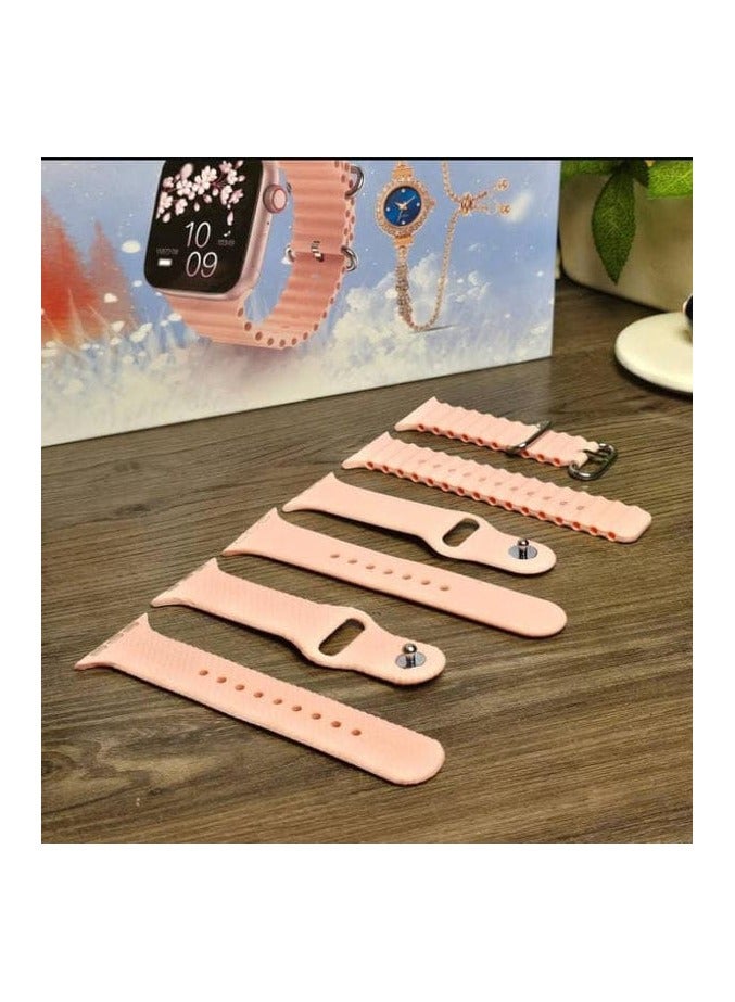 Smartberry A19 Mini Smartwatch – Elegant Design with 3 Straps & Bracelet for Ultimate Style & Functionality - Image 2