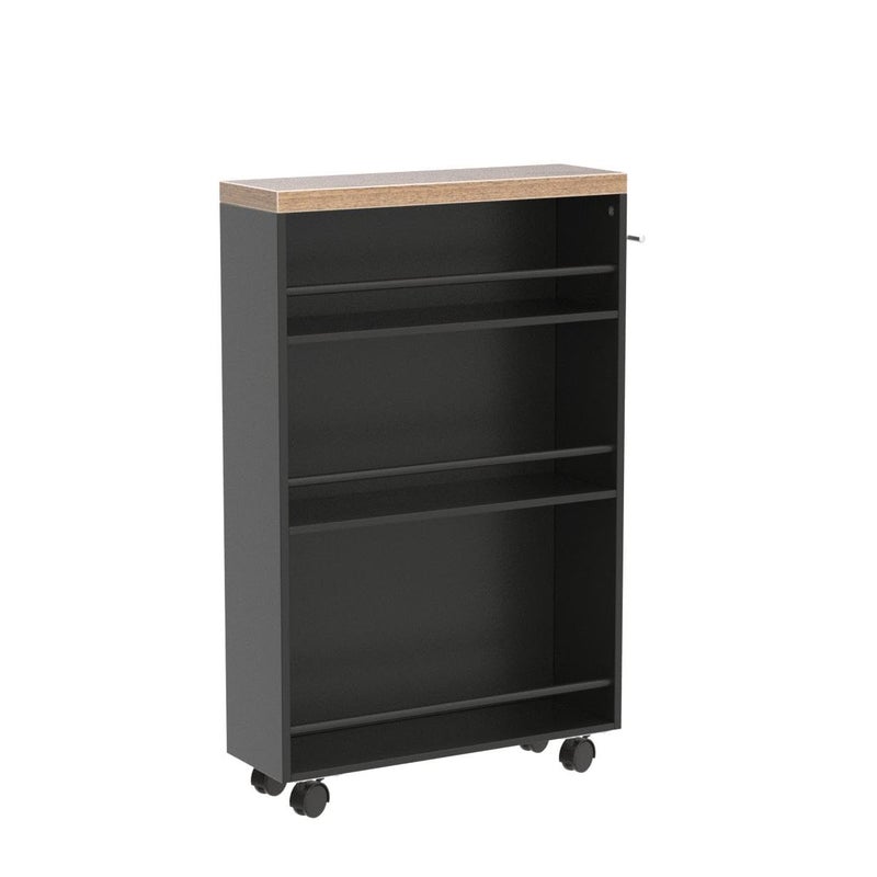 Tribesigns Slim Storage Cart, Rolling Narrow Kitchen Cart on Wheels for Small Place, 4-Tier Slide Out Slim Utility Cart Skinny Laundry Cart with Handle for Kitchen, Bathroom, Laundry - Image 4