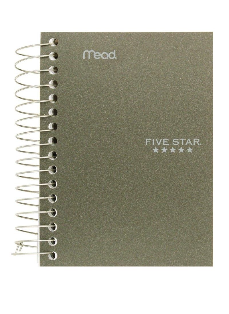 Five Star Mead Five Star Spiral Notebook, Fat Lil' Pocket Notebook, College Ruled Paper, 200 Sheets, 13.9x8.8cm (5-1/2" x 3-1/2"), Assorted Plastic Cover  - Image 1