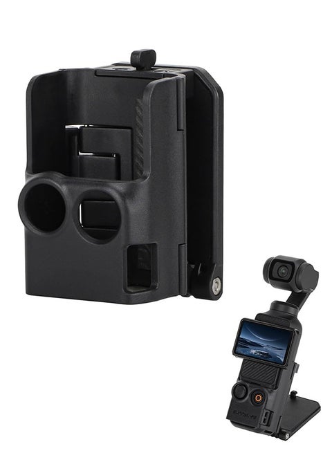 Magnetic Suction Bracket, Compatible With Dji Osmo Pocket 3, Pocket3 Accessory Expansion Adapter Magnetic Suction Shell Base,For Desktop, Vertical Surface Use, Adjustable, Black